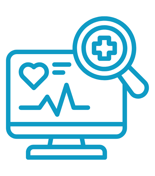 Medical devices analysis icon